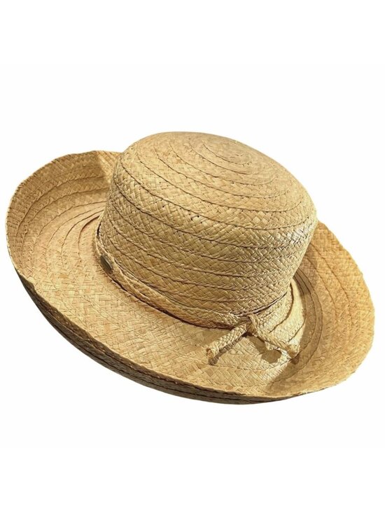 Liz Claiborne Accessories - Liz Claiborne Boater Sun Straw Hat Minimalist Coastal Cottagecore Gardening